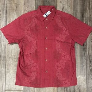 NWT DISTRESSED RED TOMMY BAHAMA XL LOW-KEY HAWAIIAN 🌺$49🔥